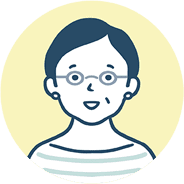 笑顔の女性のイラスト